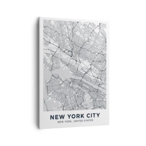 Lærredstryk - Billede på lærred - Anatomi af en storby - 50x70 cm