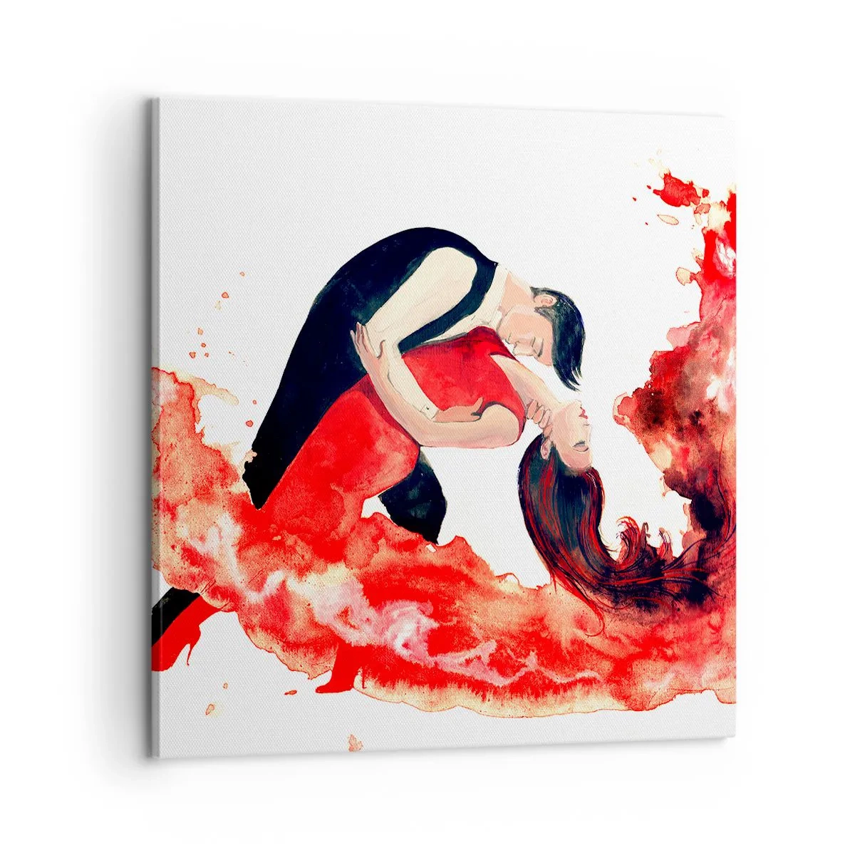 Lærredstryk - Billede på lærred - Tango - en sensuel bølge - 60x60 cm