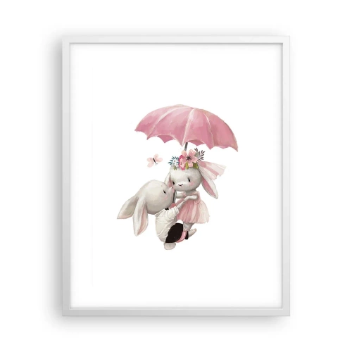 Plakat i hvid ramme - Det er kærlighed - 40x50 cm