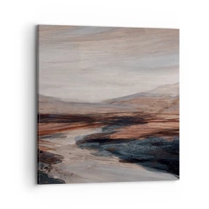 Lærredstryk - Billede på lærred -  Fredfyldt dal - 70x70 cm