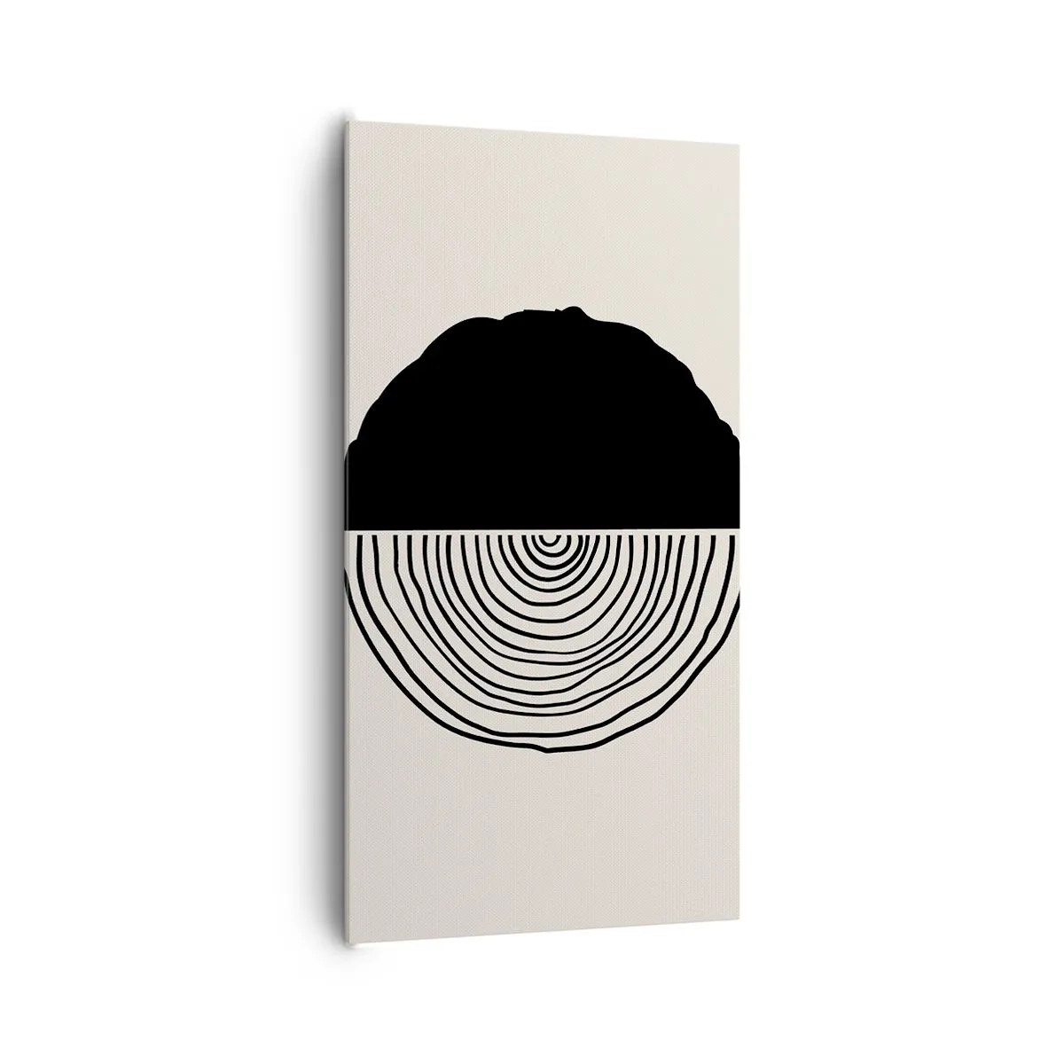 Lærredstryk - Billede på lærred - Halvt og halvt - 65x120 cm