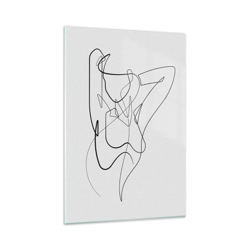 Billede på glas - Virkelig, hvad er du for en person... - 80x120 cm