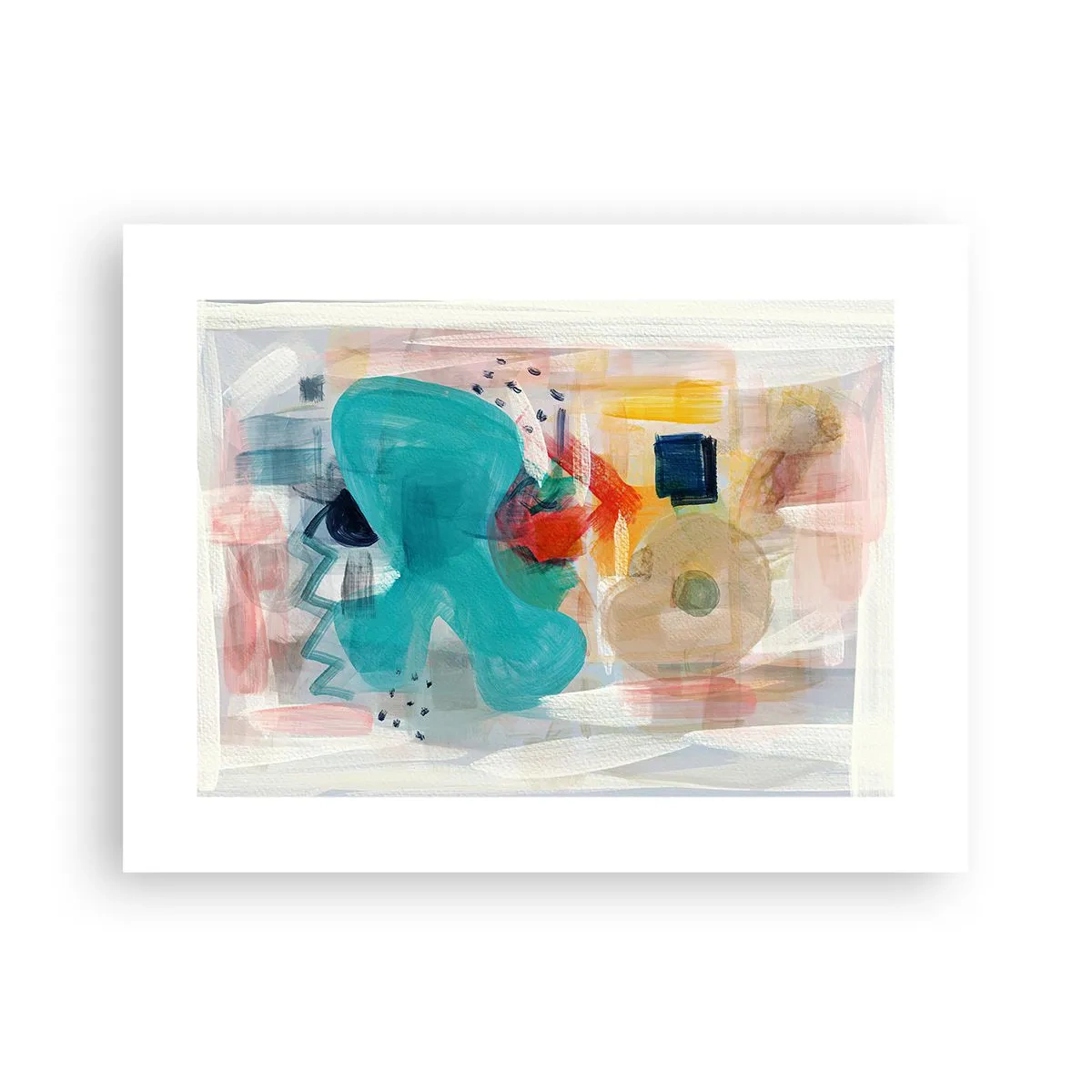 Plakat - Et farverigt spil - 40x30 cm