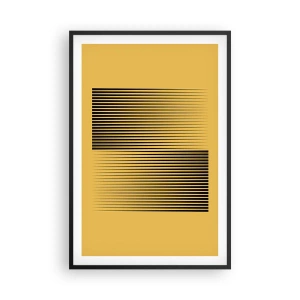 Plakat i sort ramme - Modsætningernes kvadrat - 61x91 cm