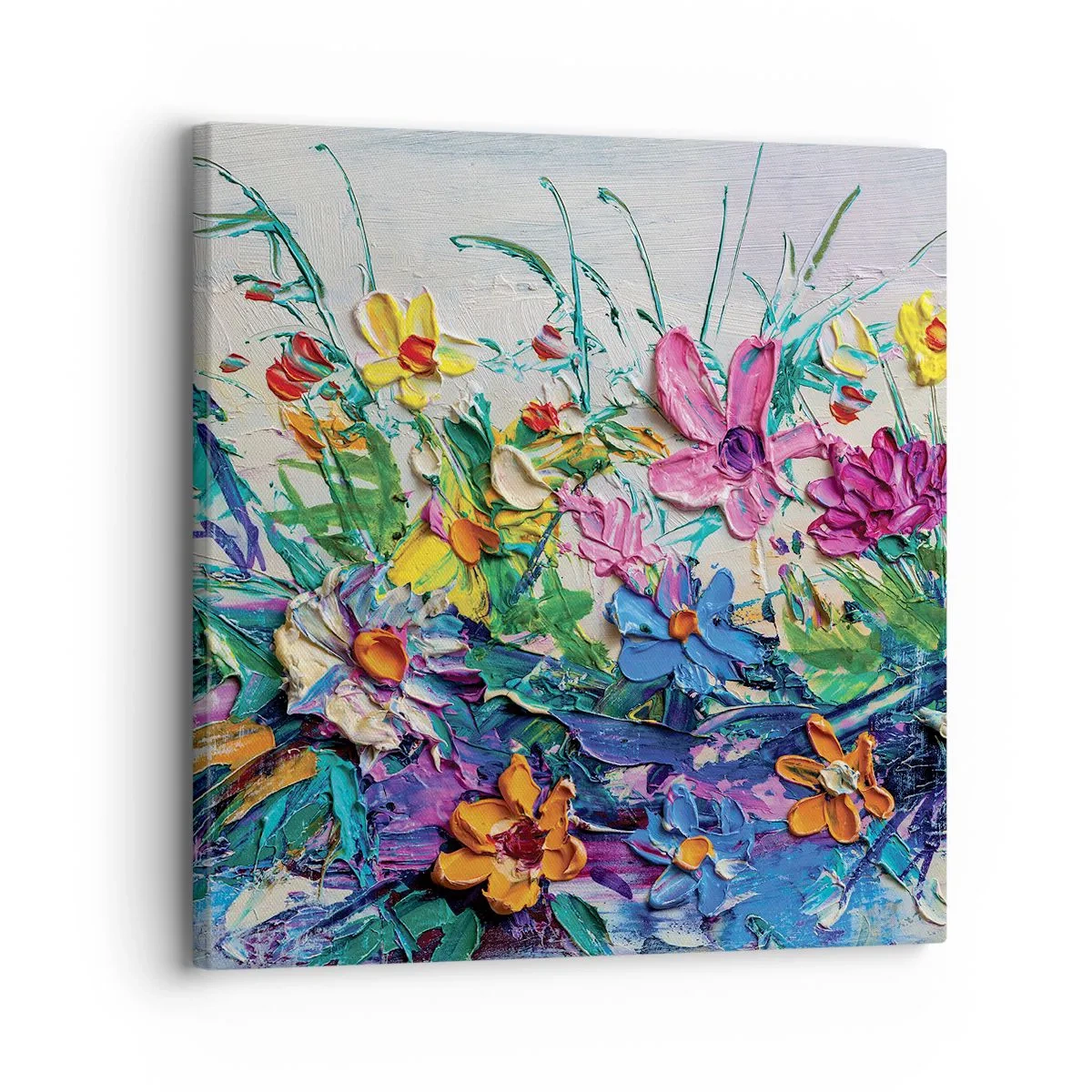 Lærredstryk - Billede på lærred - Overhovedet ikke et stilleben - 30x30 cm
