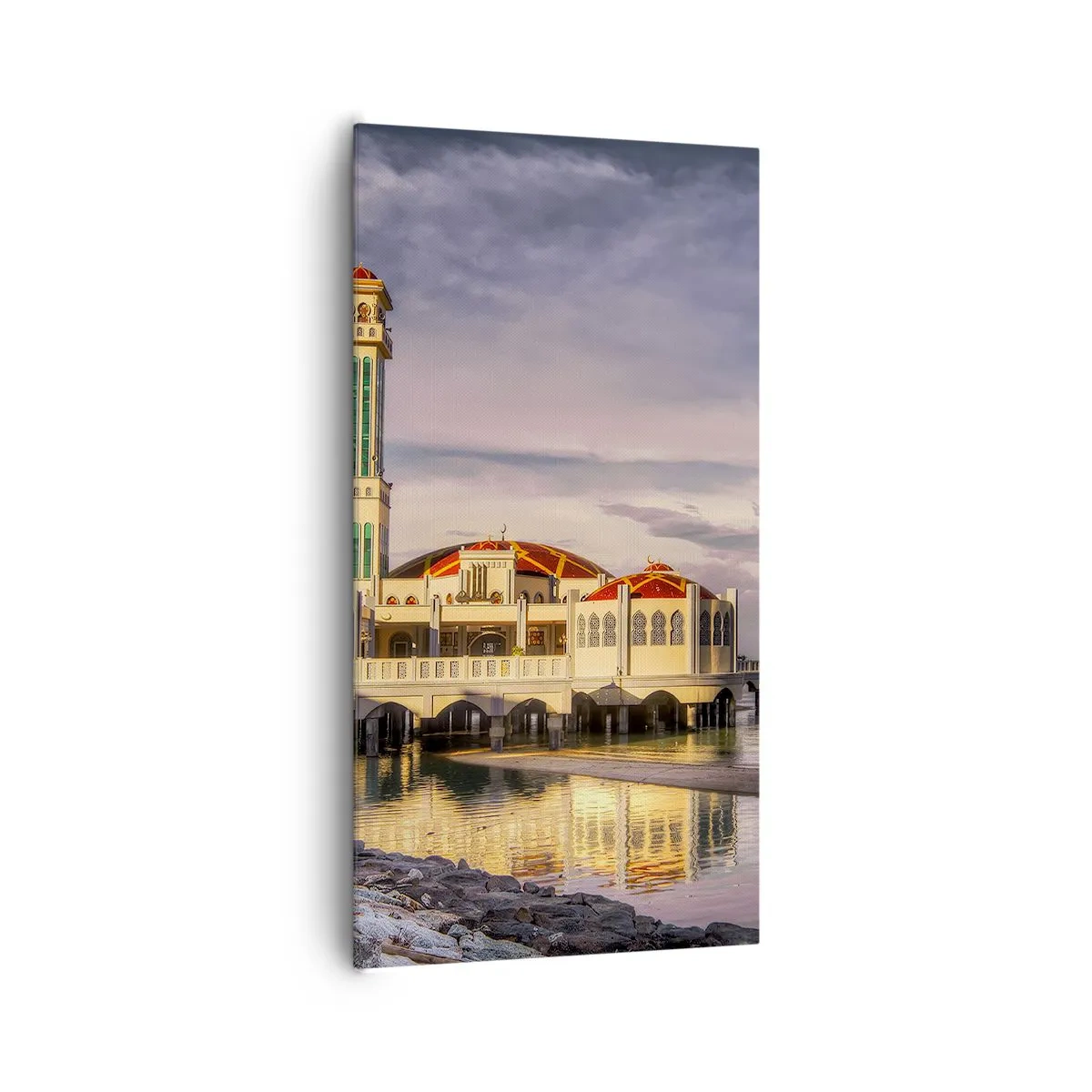 Lærredstryk - Billede på lærred - Naturens tempel - 65x120 cm