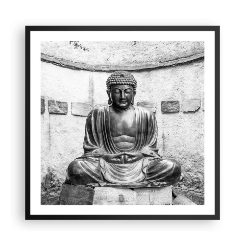 Plakat i sort ramme - Ved fredens kilde - 60x60 cm