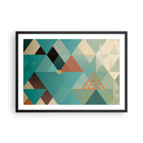 Plakat i sort ramme - Enhed af mangfoldighed, mangfoldighed af enhed - 70x50 cm