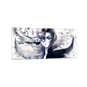 Billede på glas - Dæmonisk og smuk - 120x50 cm