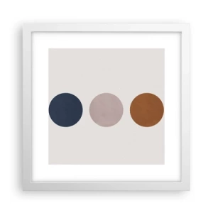 Plakat i hvid ramme - Et symbol på perfektion - 30x30 cm