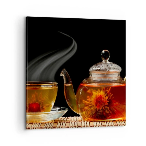 Lærredstryk - Billede på lærred - Magien og kunsten at brygge te - 60x60 cm