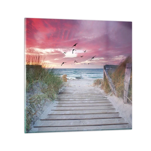 Billede på glas - Baltisk indtryk - 30x30 cm