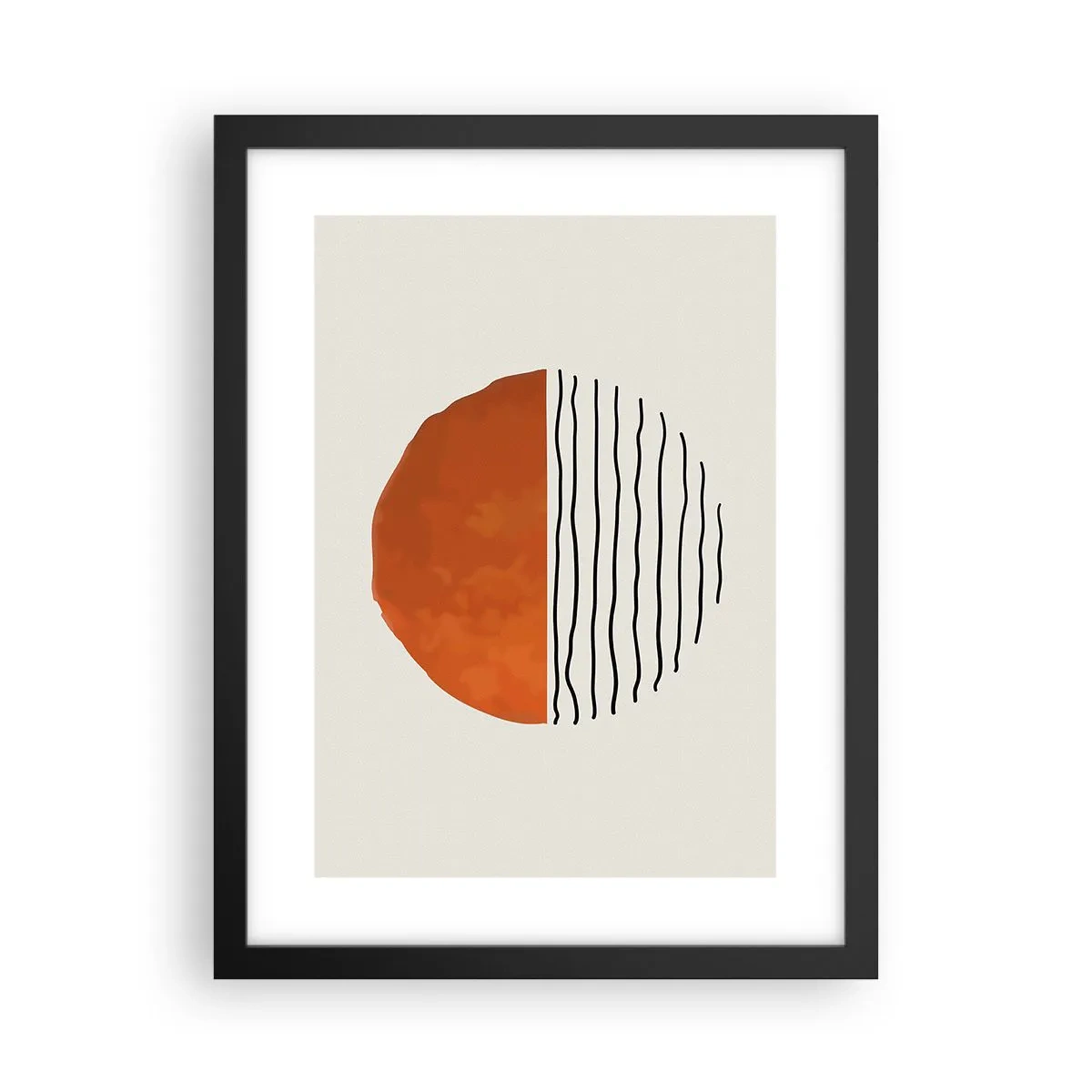 Plakat i sort ramme - I en japansk atmosfære - 30x40 cm