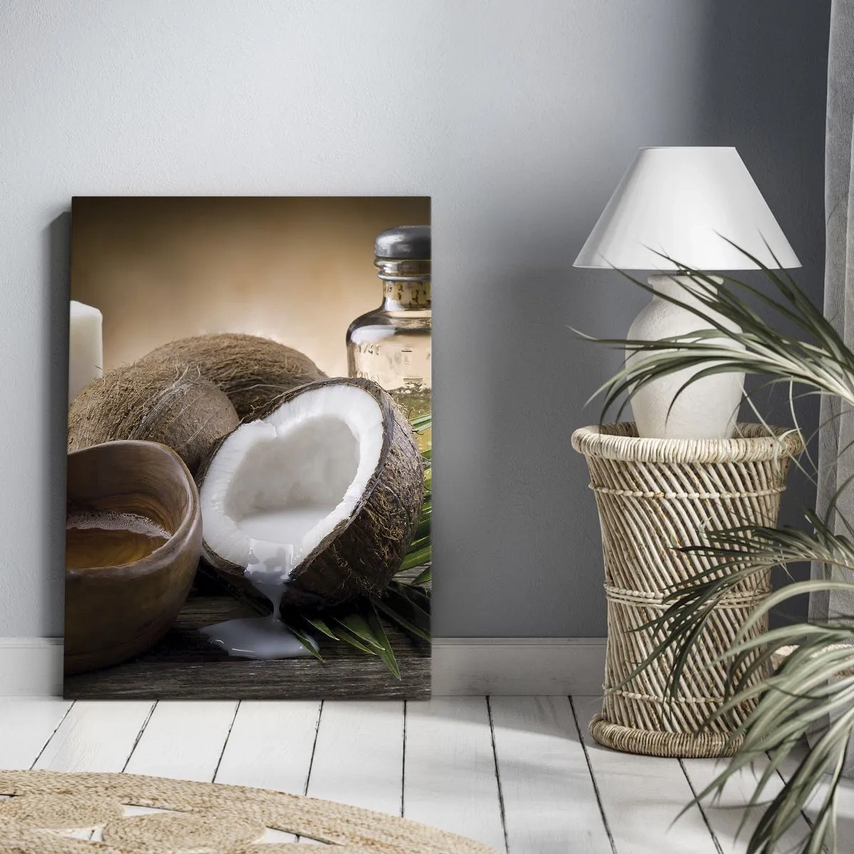 Lærredstryk - Billede på lærred - Sundhed fra de tropiske øer - 45x80 cm