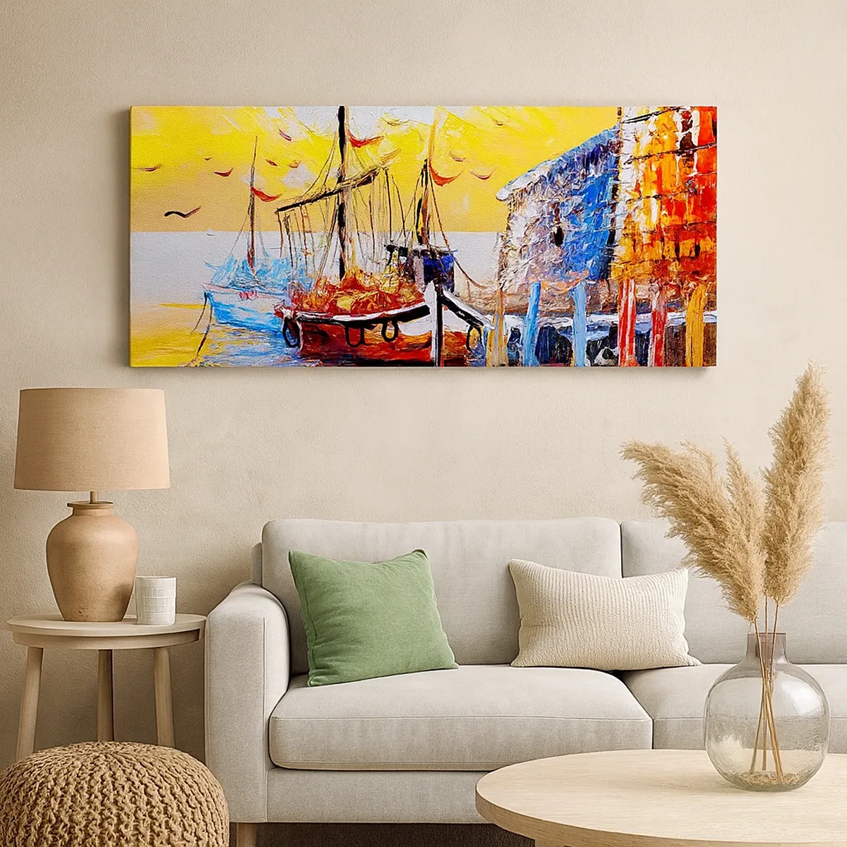 Lærredstryk - Billede på lærred - Glædelig tilbagevenden - 30x30 cm