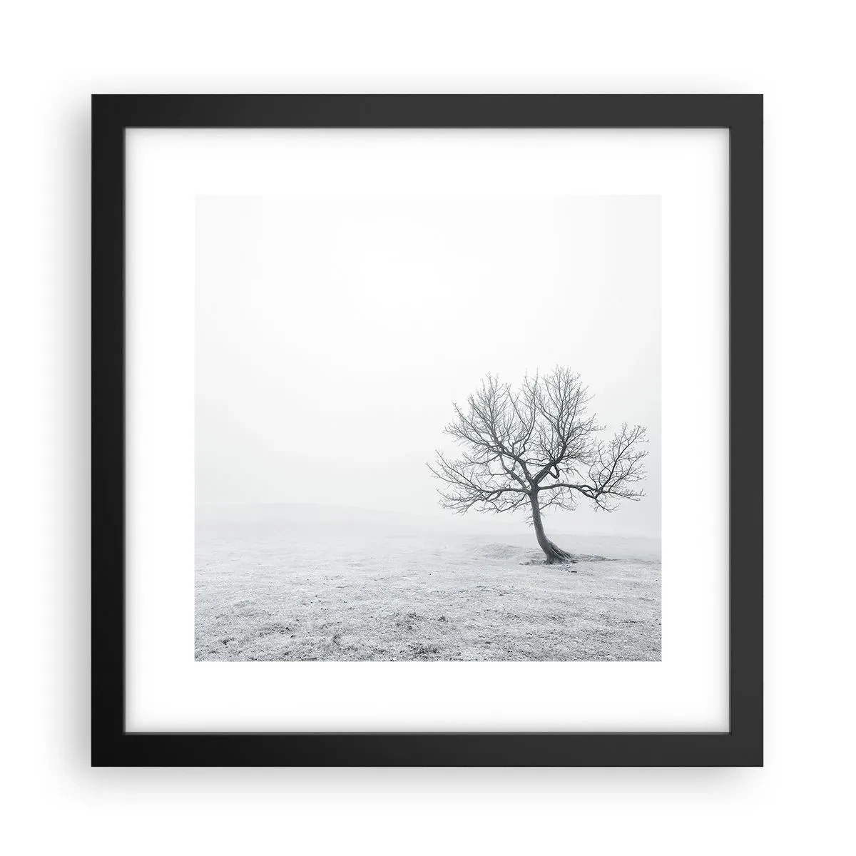 Plakat i sort ramme - Mod intetheden - 30x30 cm