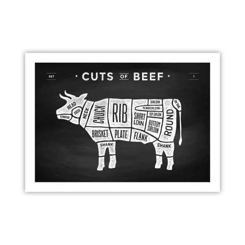 Plakat - Slagterens grundbog - 70x50 cm