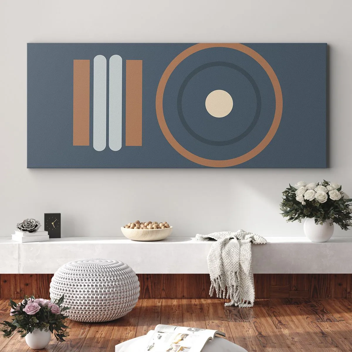Lærredstryk - Billede på lærred - Essensen af tingene - 100x40 cm
