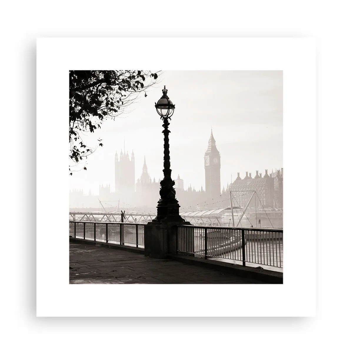 Plakat - London morgen - 30x30 cm