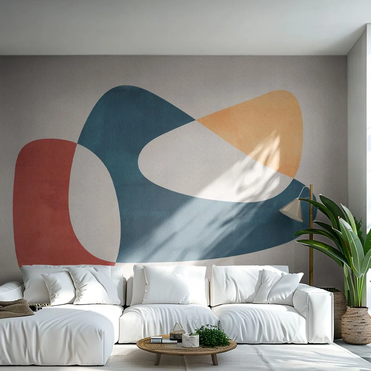 Fototapet på mål Premium Sand - Påvirkninger og metamorfoser - Stykke, Former, Minimalistisk