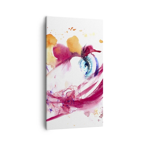 Lærredstryk - Billede på lærred - I nærheden af hinanden blomstrer verden - 45x80 cm