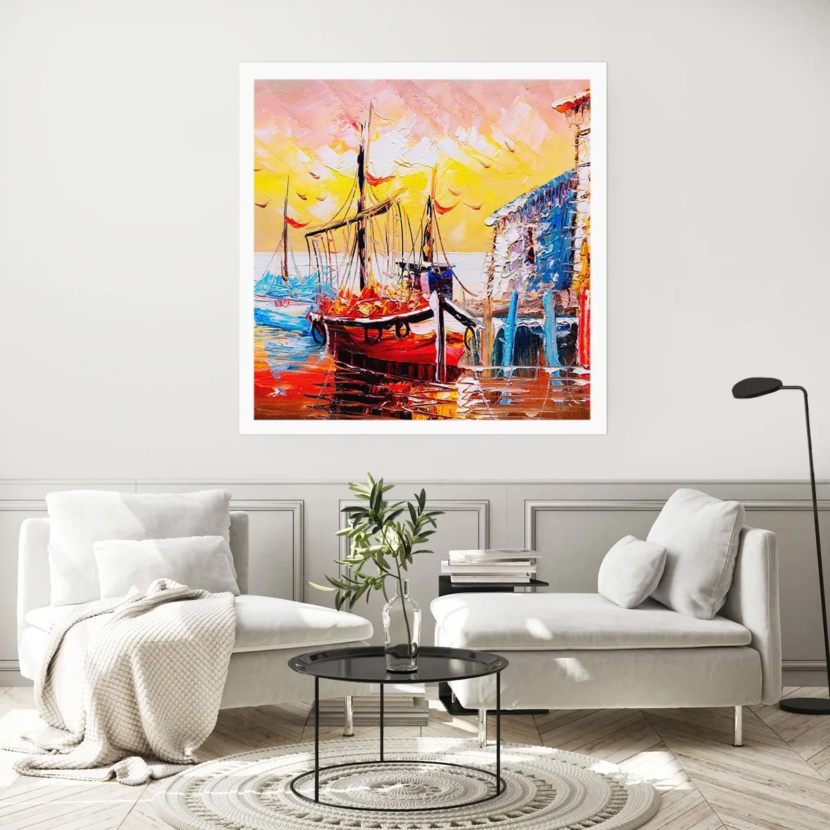 Plakat - Glædelig tilbagevenden - 60x60 cm