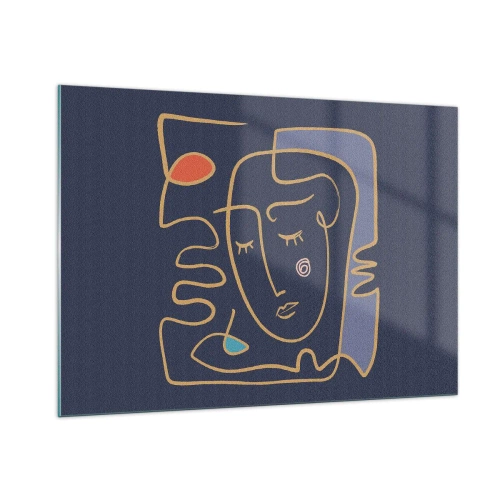 Billede på glas - I drømmerier - 100x70 cm