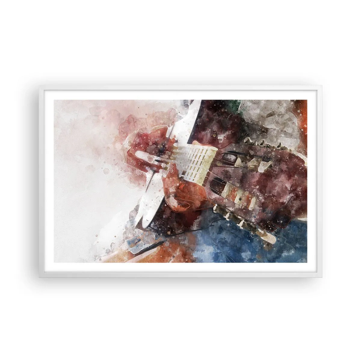 Plakat i hvid ramme - Og hvad synes du? - 91x61 cm