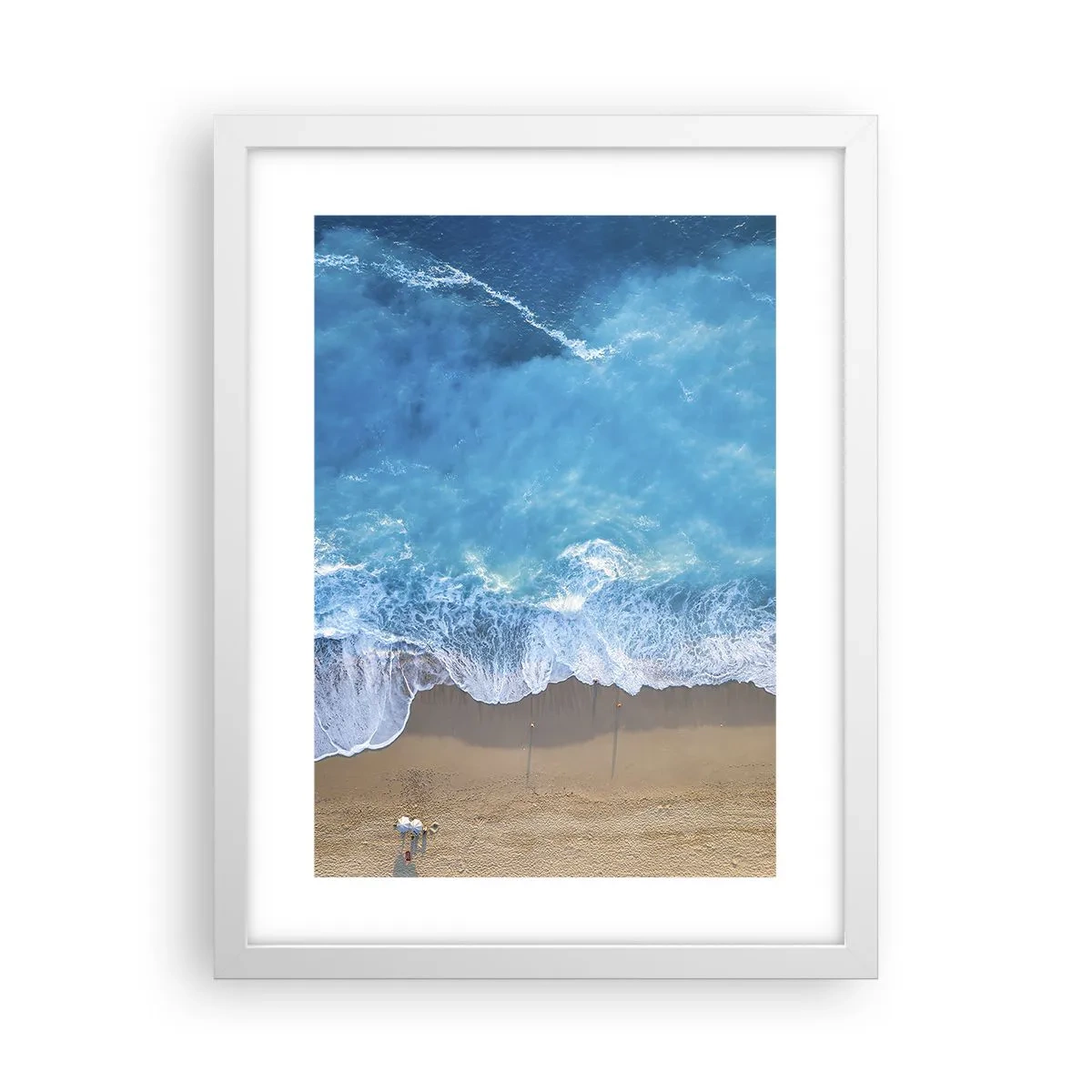 Plakat i hvid ramme - Den blå kraft - 30x40 cm