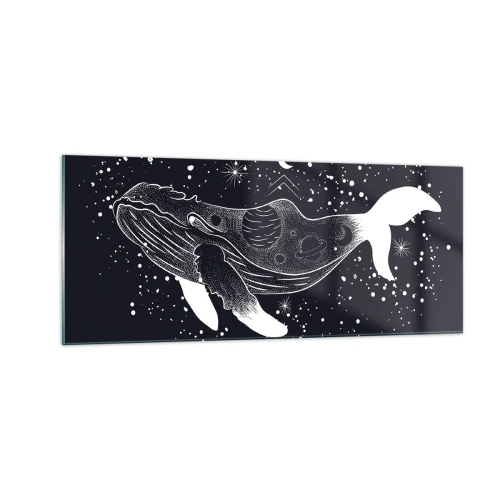 Billede på glas - I universets ocean - 100x40 cm