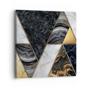 Lærredstryk - Billede på lærred - Sten for sten - 30x30 cm