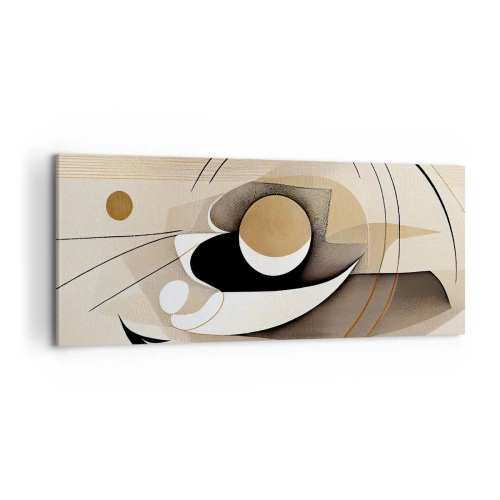 Lærredstryk - Billede på lærred - Komposition: essensen af ting - 100x40 cm