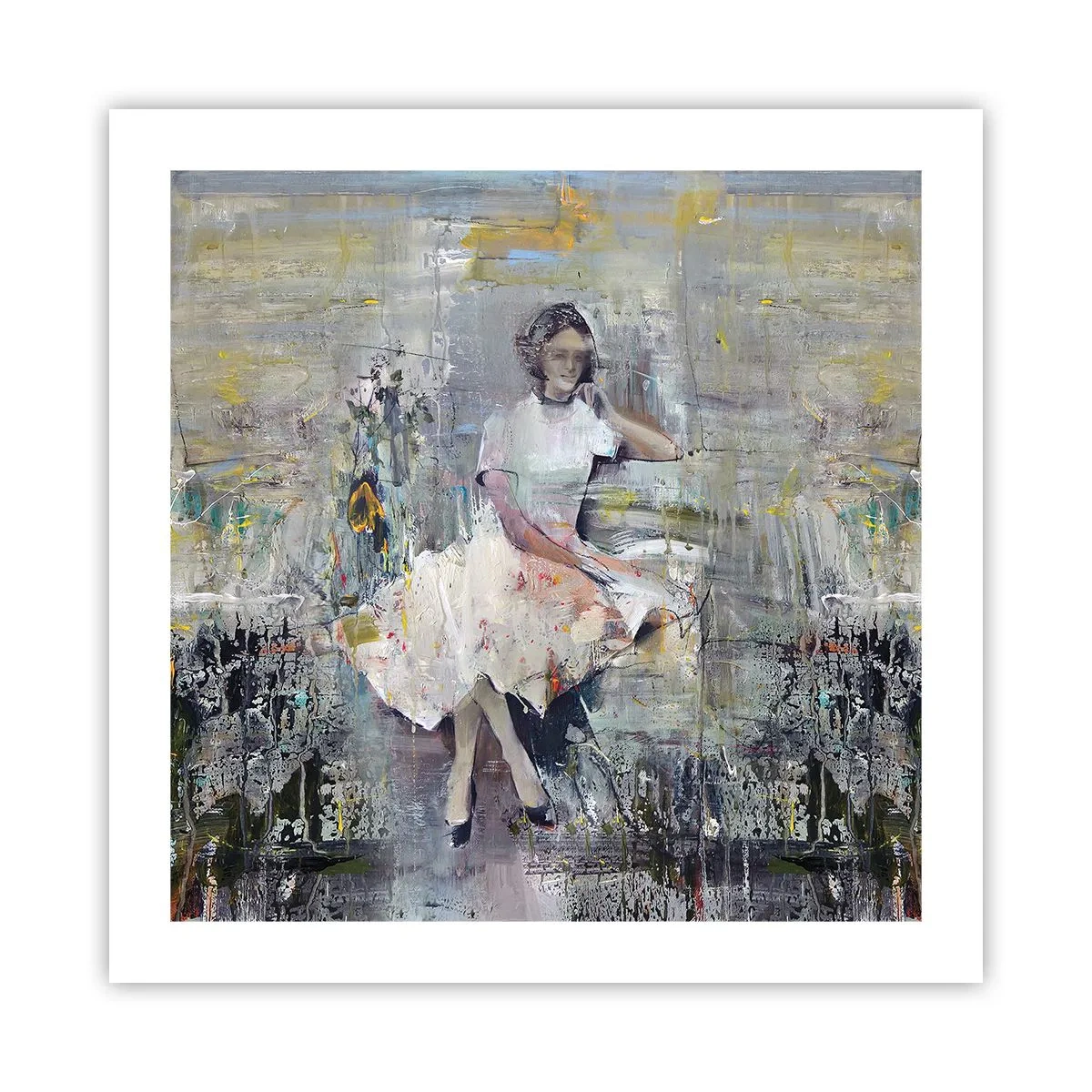 Plakat - Klassisk og moderne - 50x50 cm