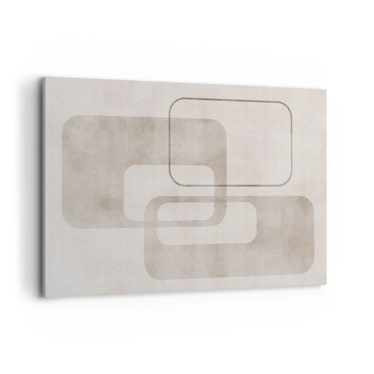 Lærredstryk - Billede på lærred - Geometrisk fuga - 120x80 cm