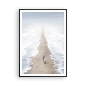 Plakat i sort ramme - Lys fremtid - 70x100 cm