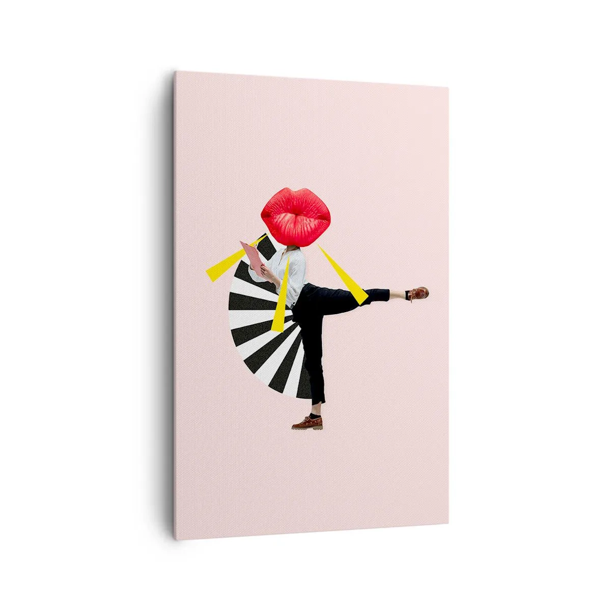 Lærredstryk - Billede på lærred - Surrealistisk popkunst - 80x120 cm