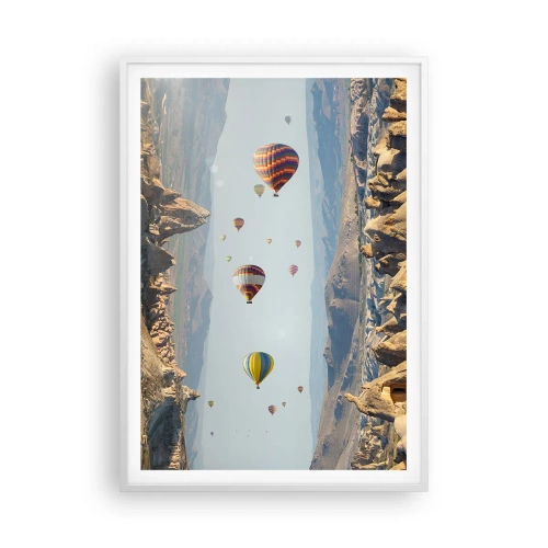 Plakat i hvid ramme - Alt er muligt her - 70x100 cm