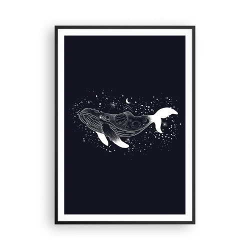 Plakat i sort ramme - I universets ocean - 70x100 cm