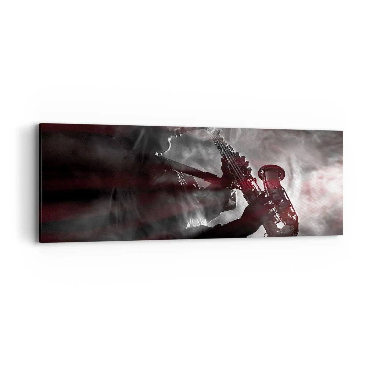 Lærredstryk - Billede på lærred - I jazzens dampe - 90x30 cm