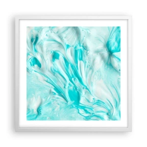 Plakat i hvid ramme - For altid sammen - 50x50 cm