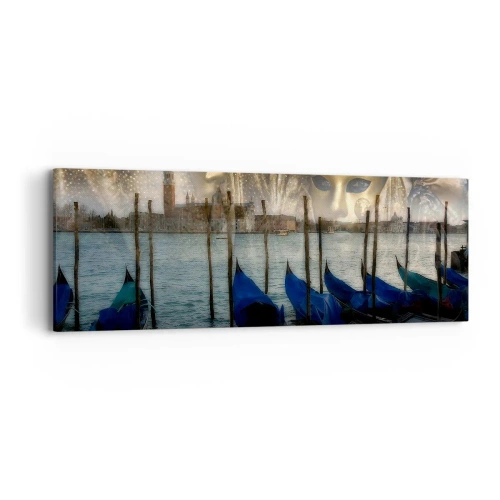 Lærredstryk - Billede på lærred - Tid til at starte karneval - 90x30 cm