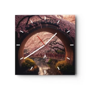 Vægur, Uret - Japansk forår - 30x30 cm
