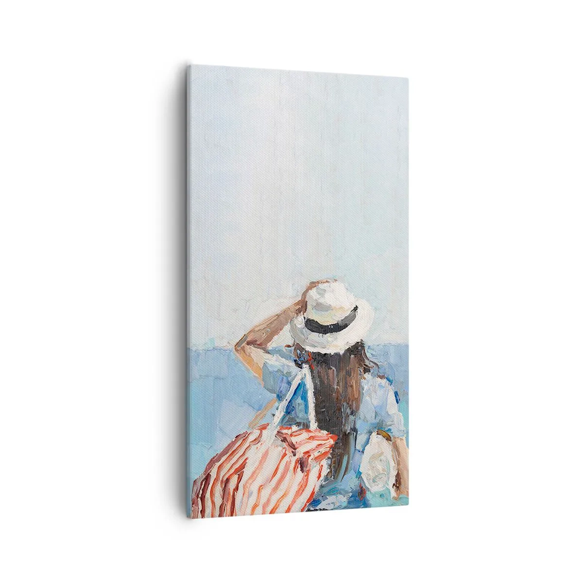 Lærredstryk - Billede på lærred - Velkommen på ferie - 55x100 cm