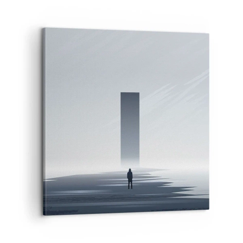 Lærredstryk - Billede på lærred - Mulighed eller trussel? - 60x60 cm