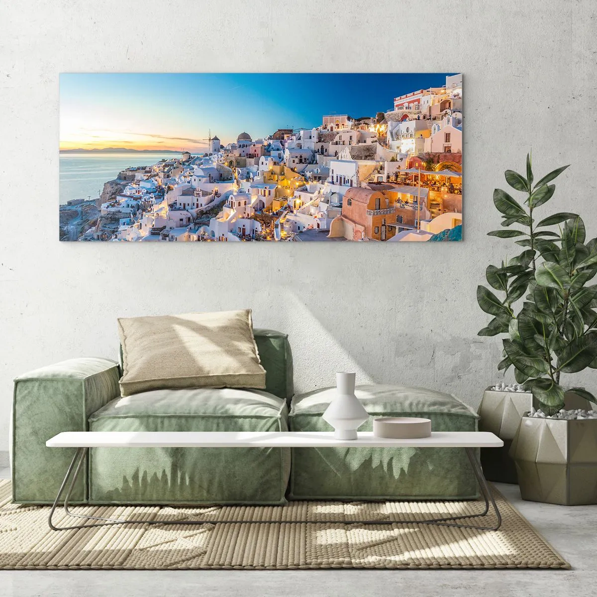 Billede på glas - Essensen af græskhed - 120x50 cm