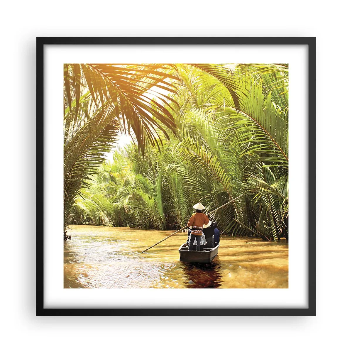 Plakat i sort ramme - Palmeslugten - 50x50 cm