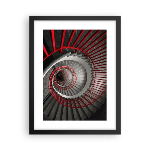 Plakat i sort ramme - Arkitektoniske lege - 30x40 cm