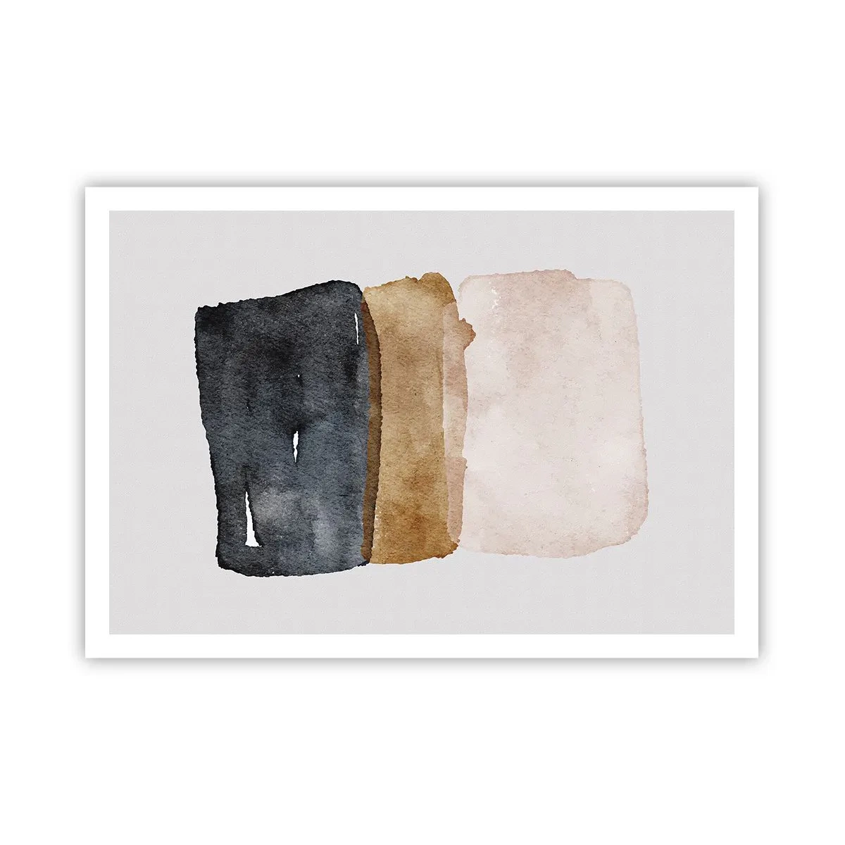 Plakat - Sammensætning af jordfarver - 100x70 cm