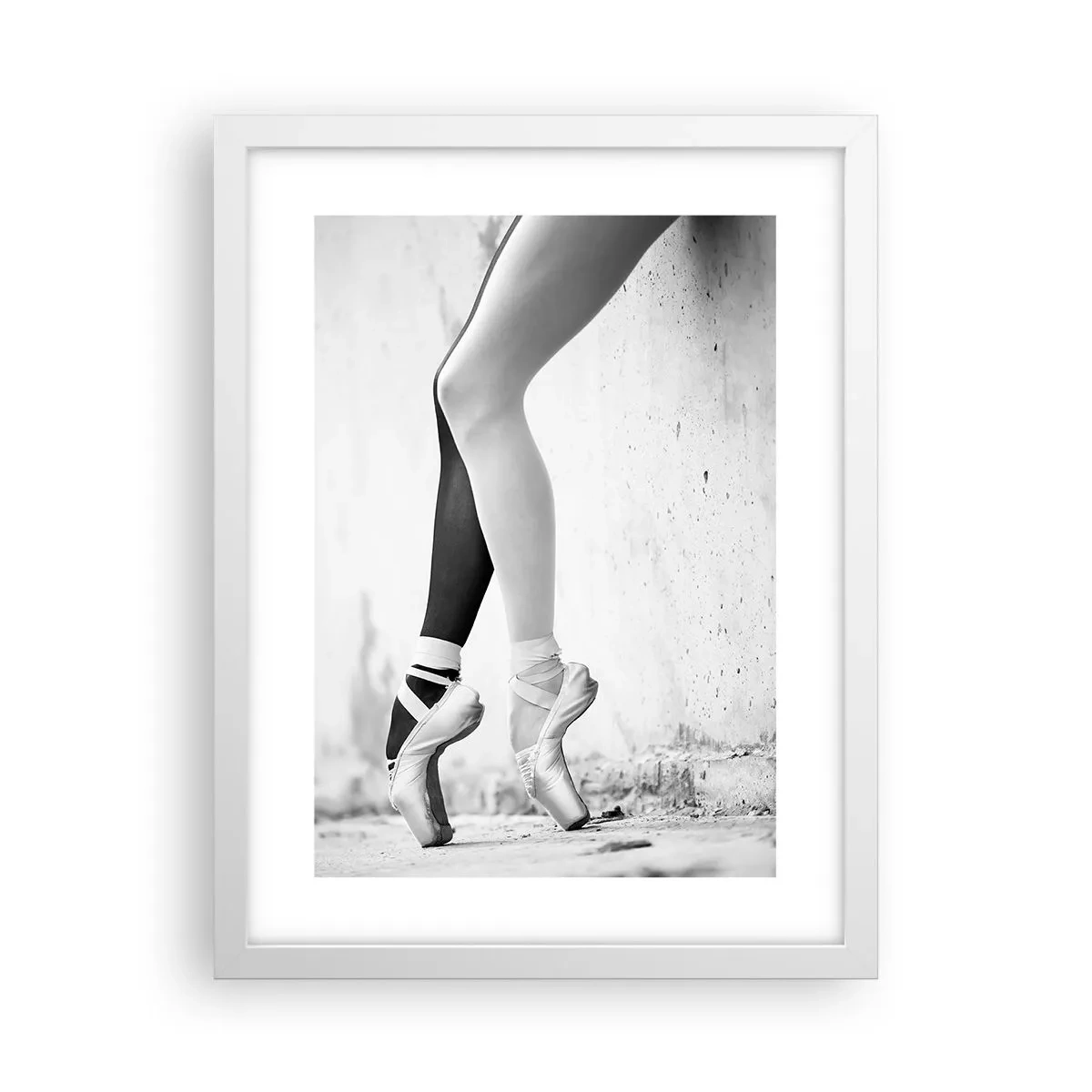 Plakat i hvid ramme - Ballerina, voila! - 30x40 cm