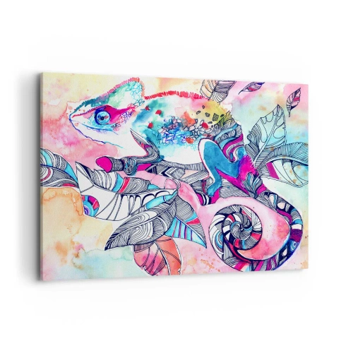 Lærredstryk - Billede på lærred - Lige så farverig som vores verden - 100x70 cm